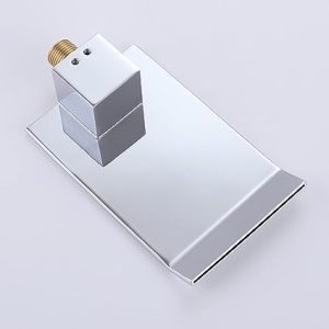 Sleek Chrome Rectangular Waterfall Spout