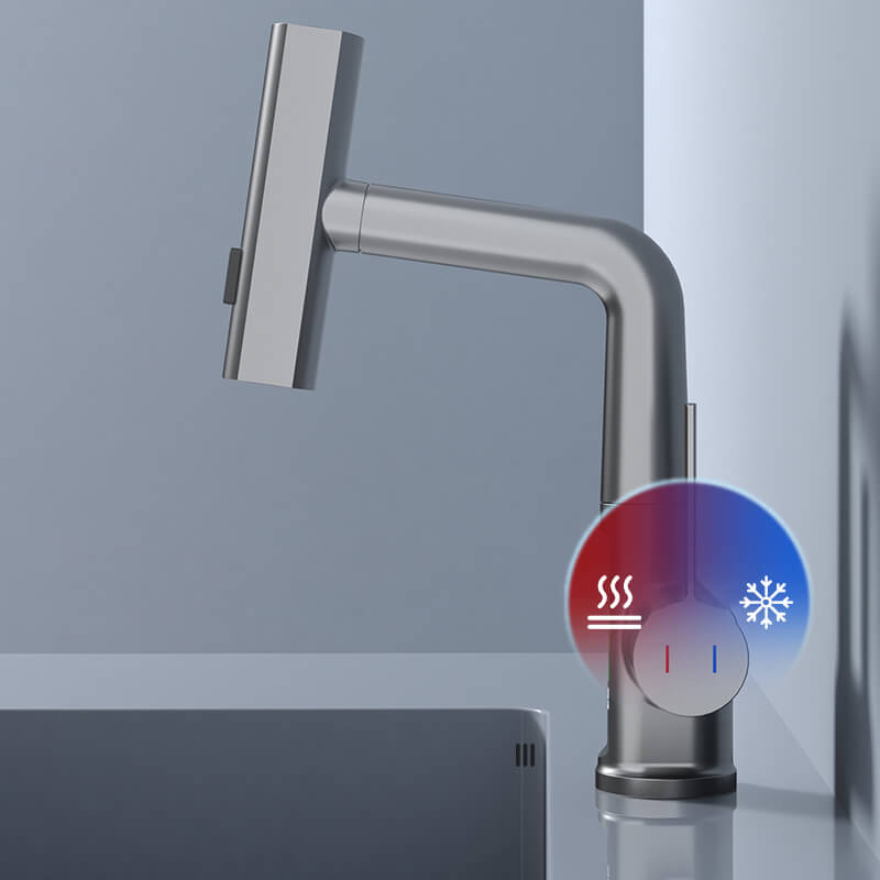 Sleek Matte Black Digital Pull-Down Kitchen Faucet - Image 9
