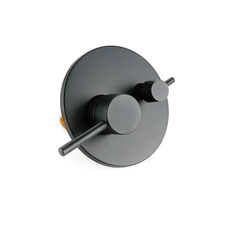 Modern Matte Black Concealed Shower Mixer - Image 3