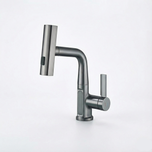 Tap with 15.3 cm clearance for easy handling