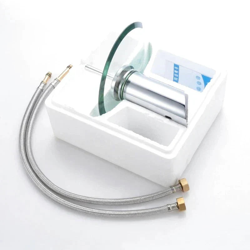 Modern Chrome Waterfall Disc Spout Faucet - Image 4