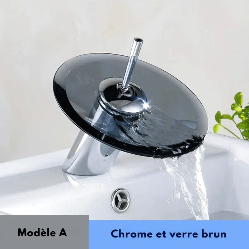 Modern Chrome Waterfall Disc Spout Faucet - Image 7