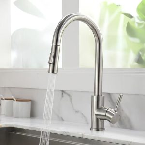 Easy installation of the single-hole sink faucet with accessories