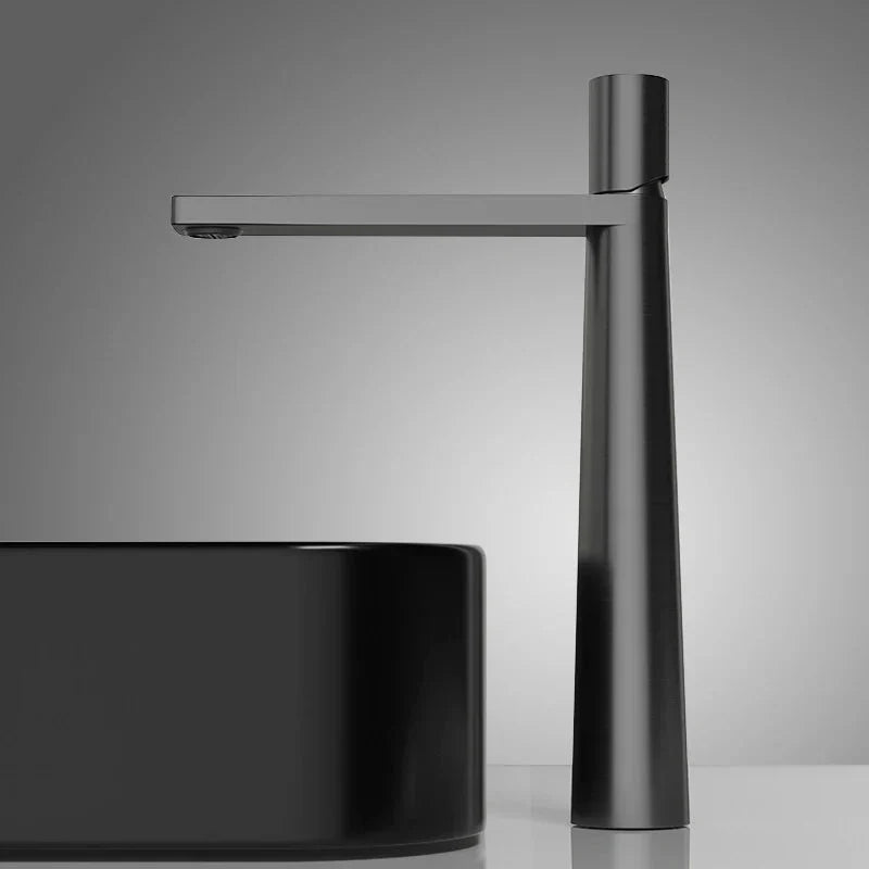 Solid brass faucet, modern and sleek design