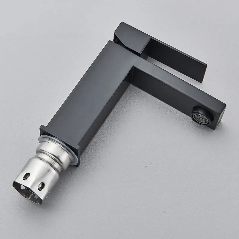 Modern Matte Black Tall Vessel Sink Faucet - Image 4