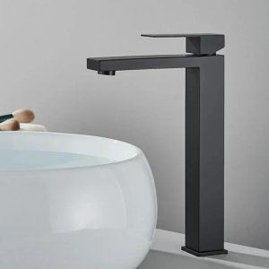 Elegant stainless steel mixer tap, easy to clean and durable