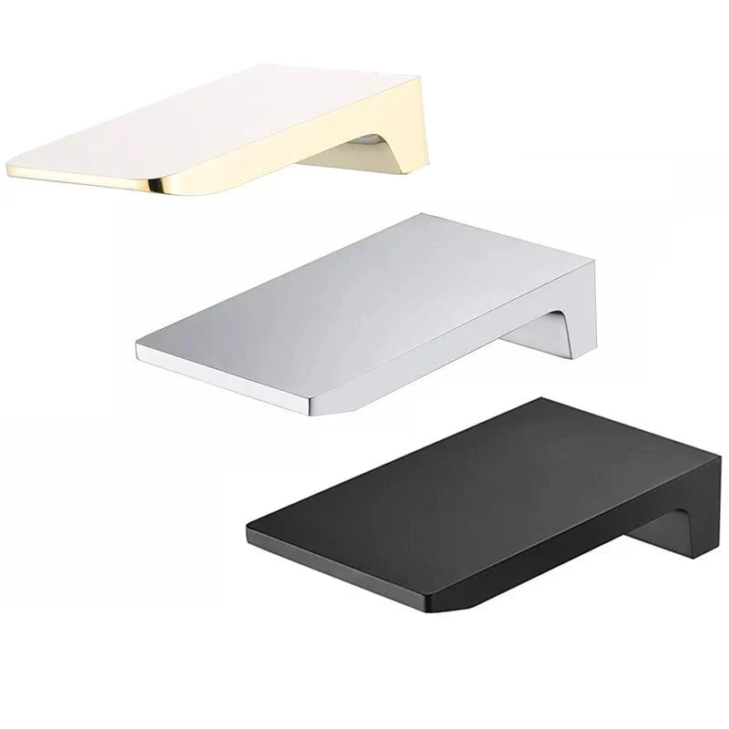 Minimalist Black Wall-Mounted Waterfall Faucet - Image 4