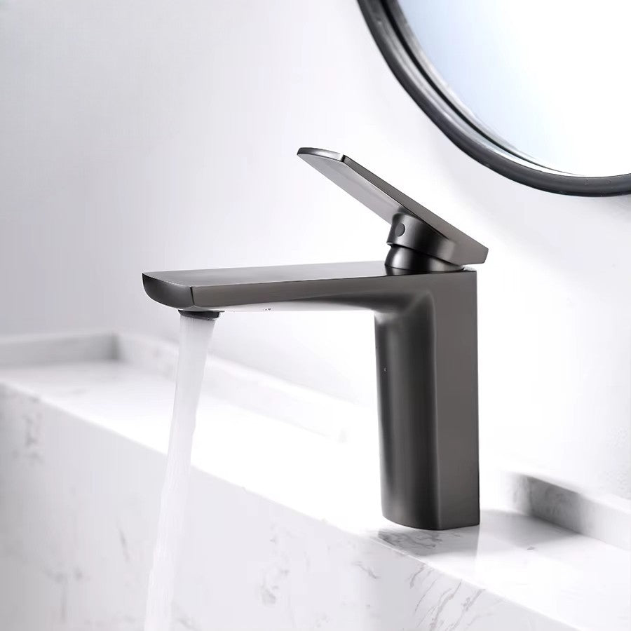 Modern Brushed Gold Single-Handle Bathroom Faucet - Image 5