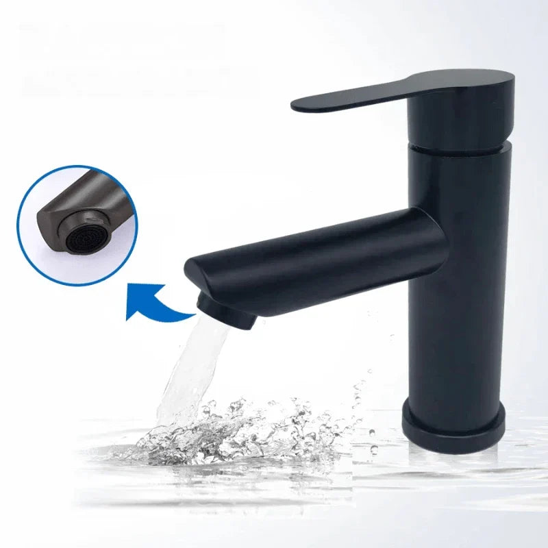 Modern Brushed Nickel Single-Lever Bathroom Faucet - Image 7