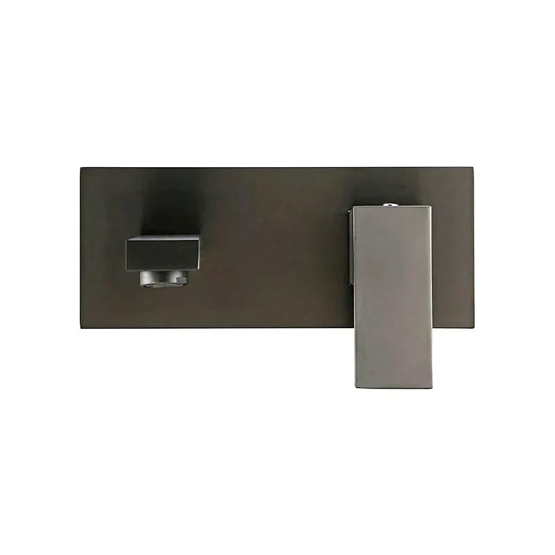 Brushed Gunmetal Wall Mounted Bathroom Faucet - Image 3