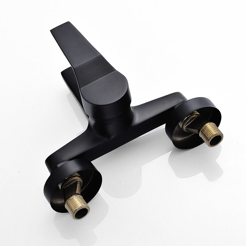 Modern Matte Black Wall Mount Bathtub Faucet - Image 3