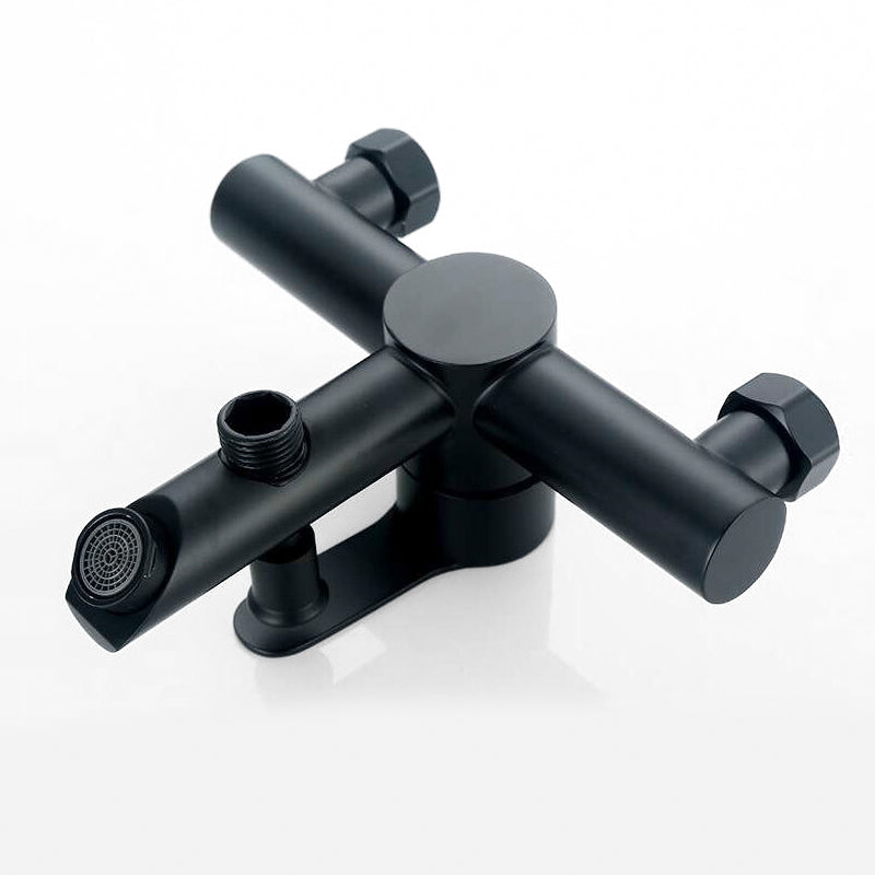 Matte Black Wall Mounted Bath Mixer Faucet - Image 2