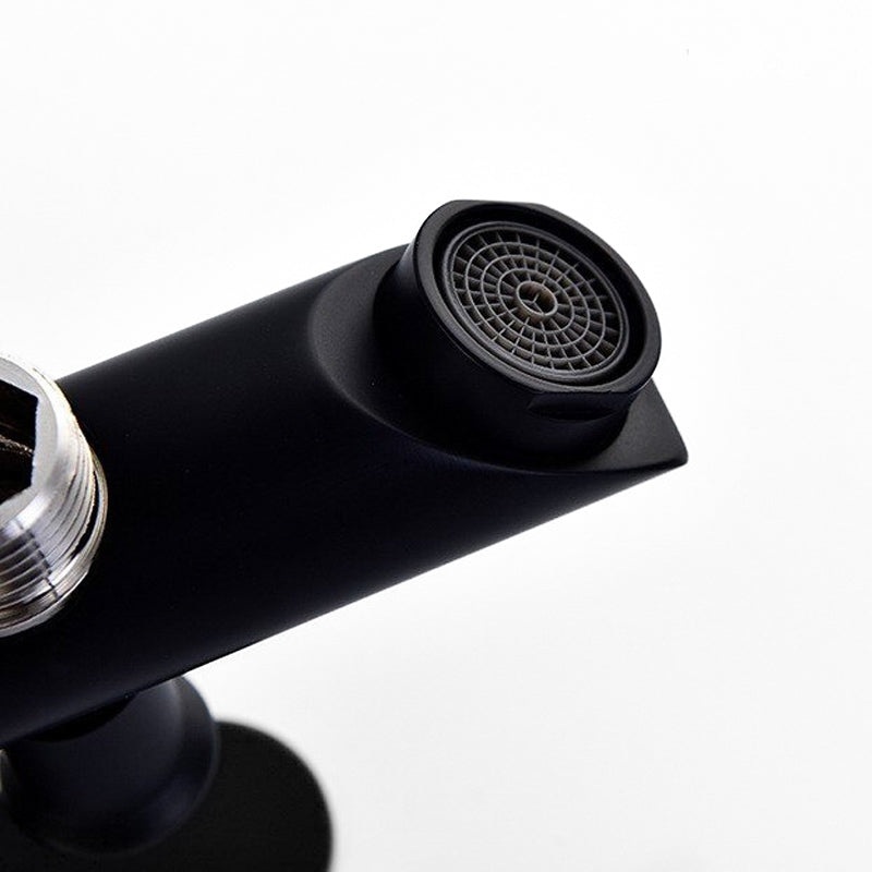 Matte Black Wall Mounted Bath Mixer Faucet - Image 3