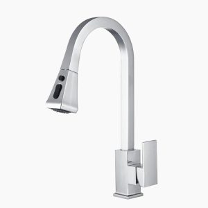 High-Arc Brushed Nickel Pull-Down Kitchen Faucet