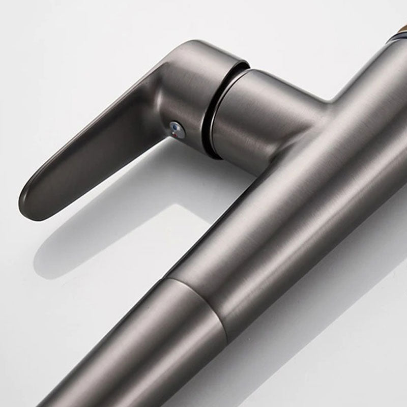 Matte Black High Arc Pull-Down Kitchen Faucet - Image 3