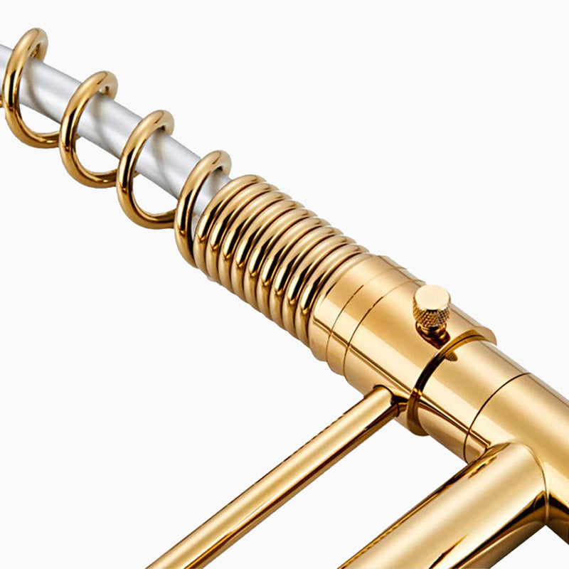 Gold Kitchen Faucet with Spring Coil and Pot Filler - Image 3