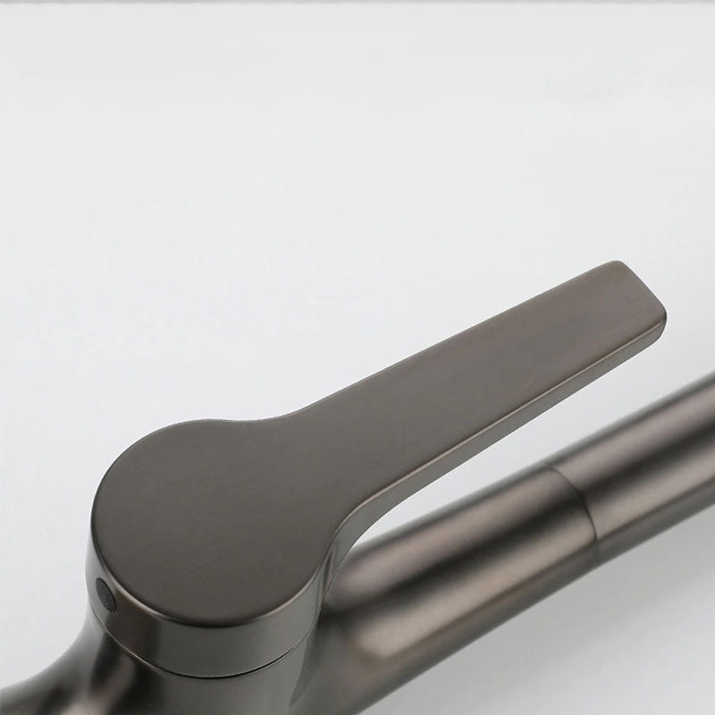 Gunmetal Grey High-Arc Kitchen Faucet Pull-Down - Image 2