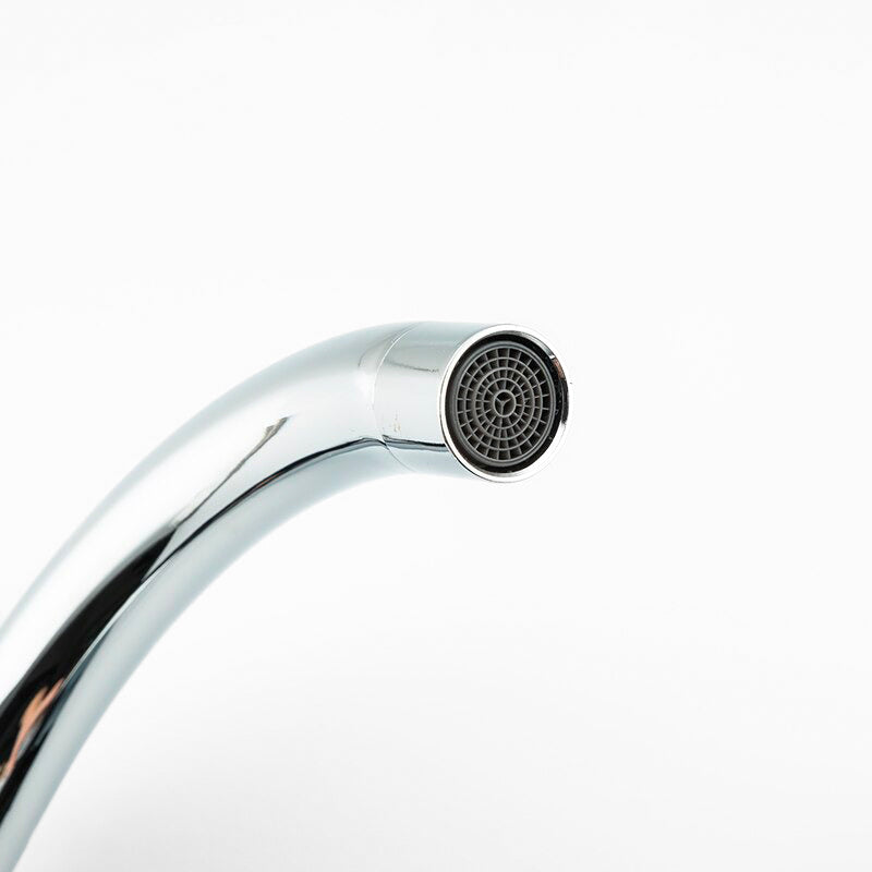 Sleek Chrome Gooseneck Kitchen Faucet - Image 2