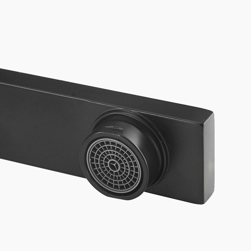Modern Square Matte Black High-Arc Kitchen Faucet - Image 6