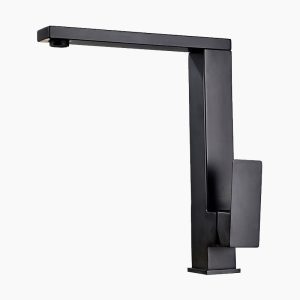 Minimalist Matte Black Square Faucet