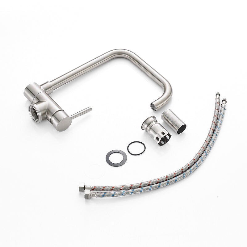 Brushed Stainless Steel Foldable Kitchen Faucet - Image 2