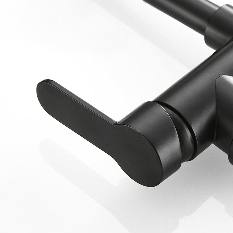 Modern Matte Black Kitchen Faucet with 360 Swivel - Image 4