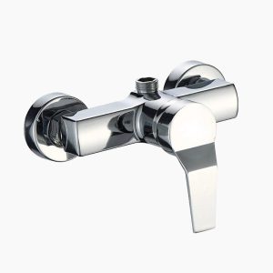 Rectangular Body Chrome Single Lever Shower Mixer