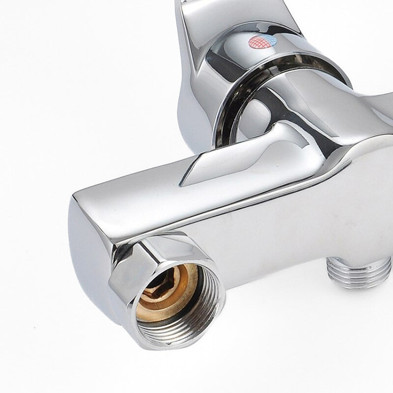 Rectangular Body Chrome Single Lever Shower Mixer - Image 2