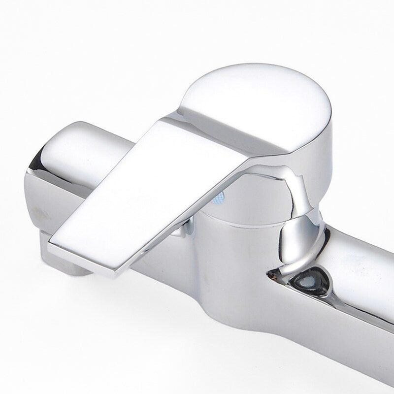 Rectangular Body Chrome Single Lever Shower Mixer - Image 4