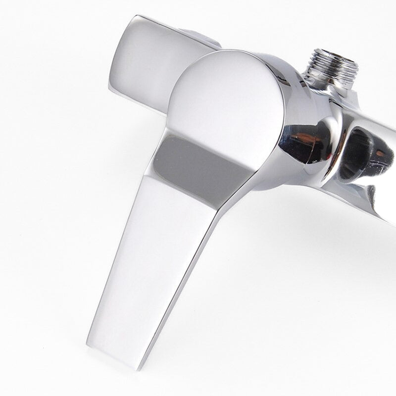 Rectangular Body Chrome Single Lever Shower Mixer - Image 5