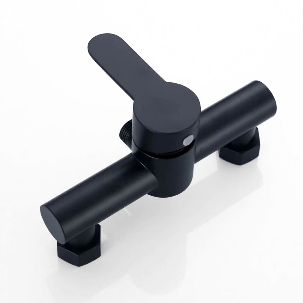 Modern Matte Black Single Lever Shower Faucet - Image 3
