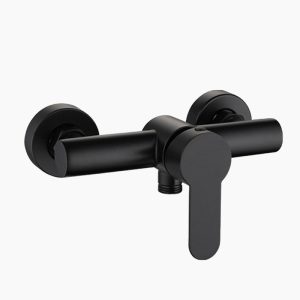 Modern Matte Black Single Lever Shower Faucet