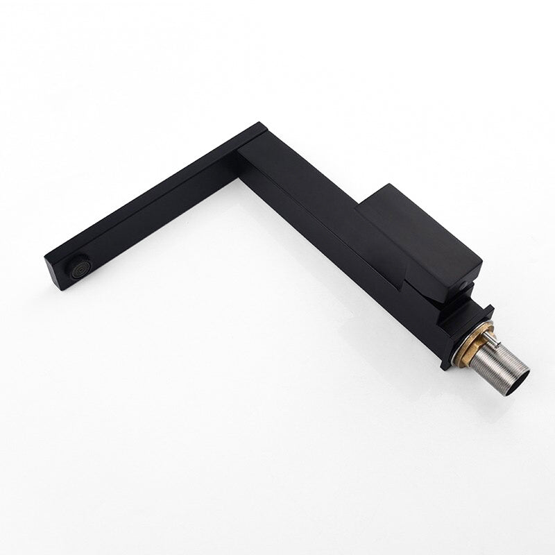 Minimalist Matte Black Square Faucet - Image 3