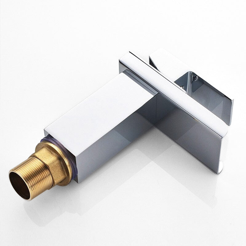 Modern Chrome Waterfall Basin Faucet - Image 5