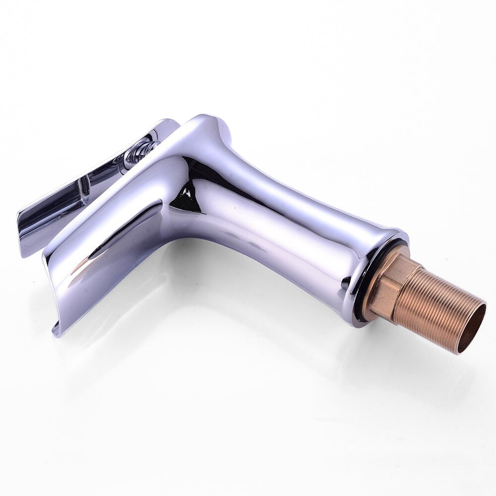 Modern Single Handle Chrome Waterfall Faucet - Image 3