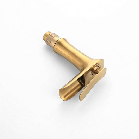 Brushed Gold Waterfall Basin Faucet - Image 3
