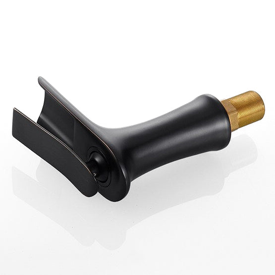 Modern Matte Black Waterfall Faucet - Image 2