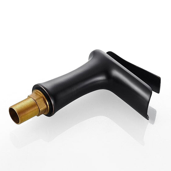 Modern Matte Black Waterfall Faucet - Image 3