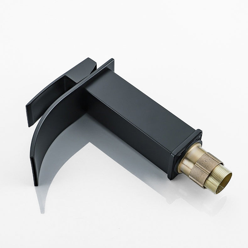 Matte Black Waterfall Vessel Bathroom Faucet - Image 3