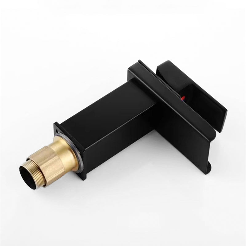 Modern Matte Black Waterfall Basin Faucet - Image 5