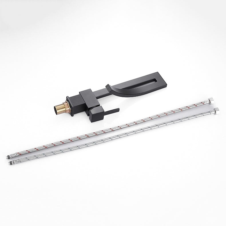 Modern Matte Black Open-Frame Faucet - Image 2
