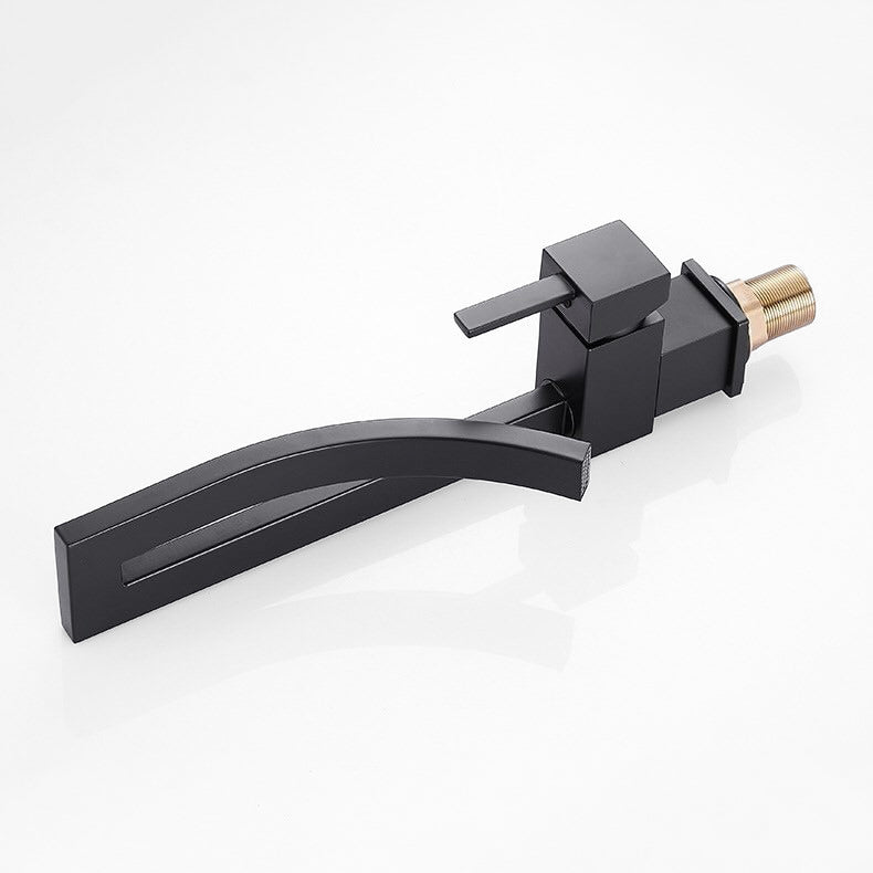 Modern Matte Black Open-Frame Faucet - Image 3
