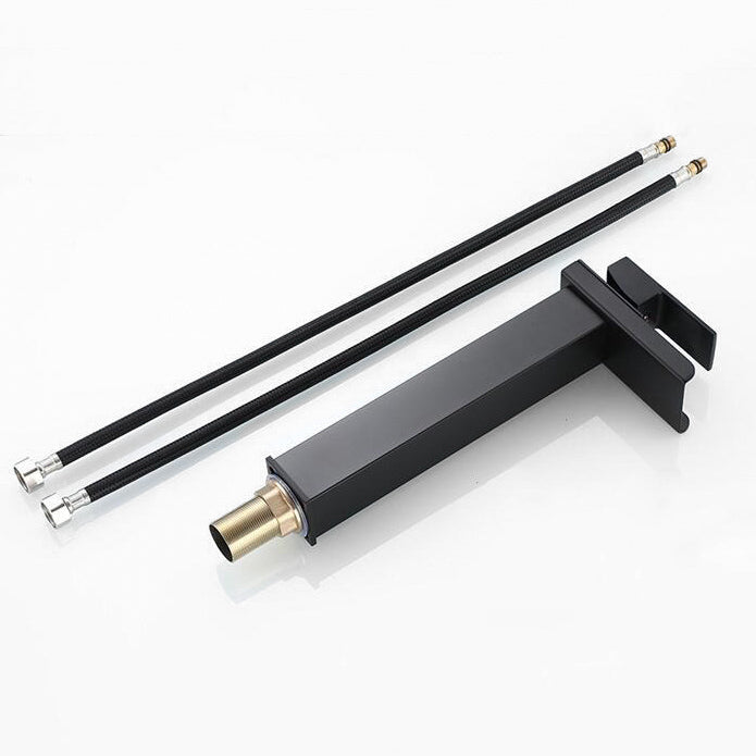 Tall Matte Black Waterfall Basin Faucet - Image 3