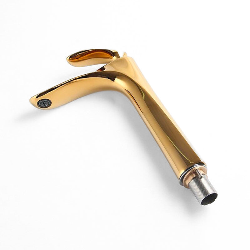 Modern Polished Gold Tall Single-Lever Basin Faucet - Image 3