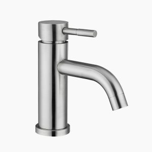 Modern Brushed Stainless Steel Single Lever Faucet