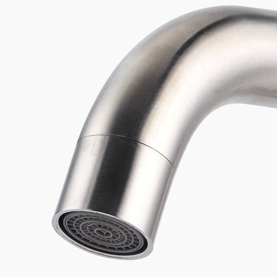 Modern Brushed Stainless Steel Single Lever Faucet - Image 3
