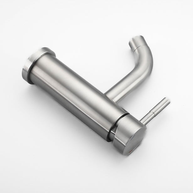 Modern Brushed Stainless Steel Single Lever Faucet - Image 2