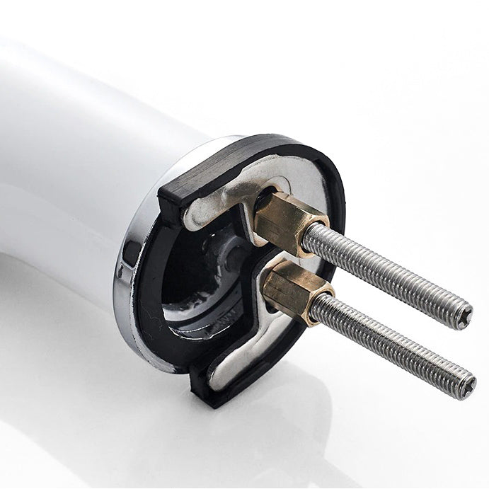 Modern White Single-Handle Bathroom Faucet - Image 3
