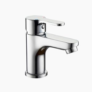 Modern Polished Chrome Single Handle Basin Faucet