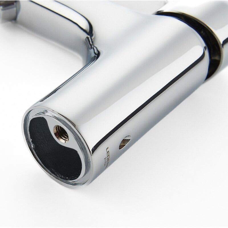 Modern Polished Chrome Single Handle Basin Faucet - Image 4